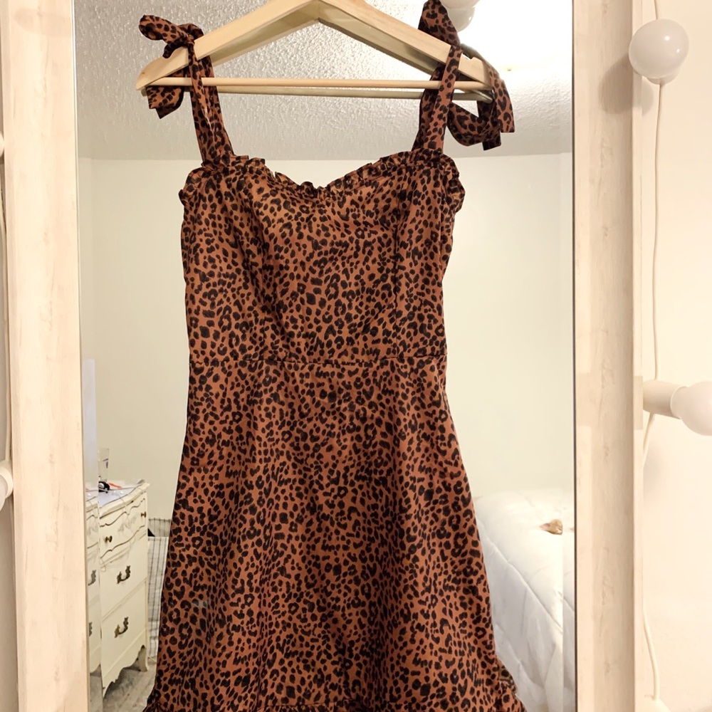 Cheetah print dress!